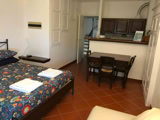 Dolphin studio, dining corner facing the sea