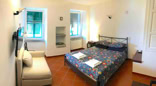 Dolphin studio, living area with sea view over Manarola